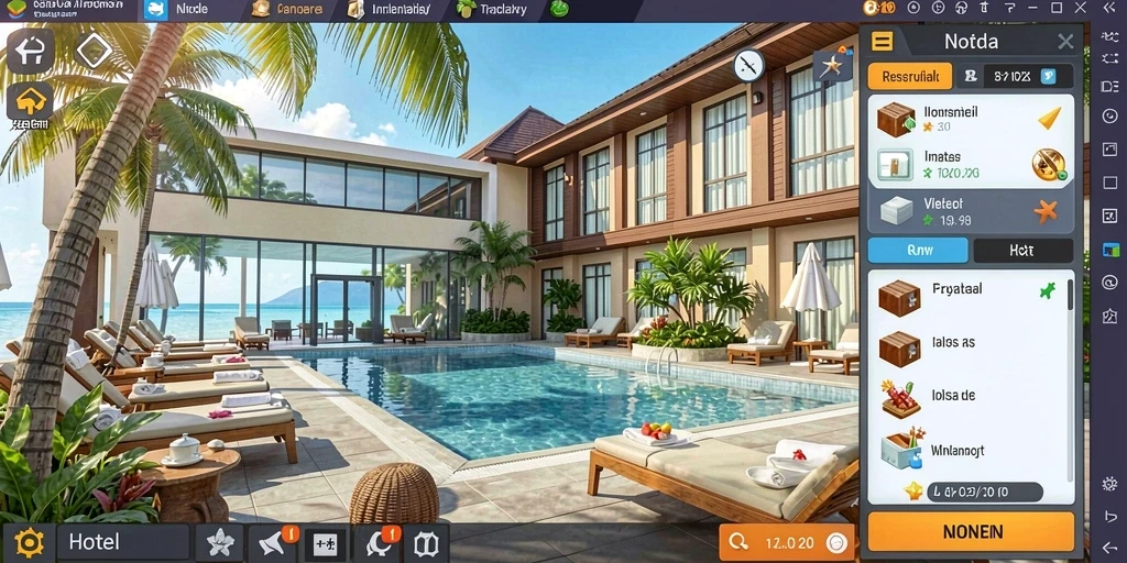 Tampilan awal game yang menarik dan penuh warna.