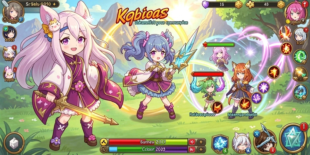Tampilan layar utama ALVENDO dengan level yang tersedia.