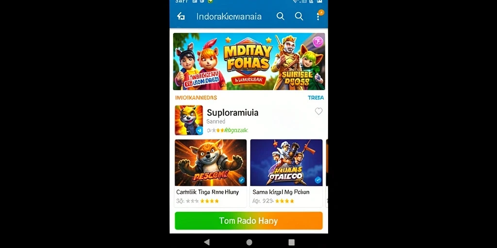 Tampilan awal game yang menarik dan interaktif.