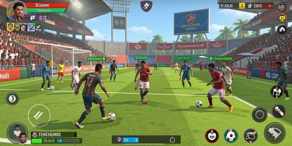 Screenshot menunjukkan antarmuka permainan yang menarik.