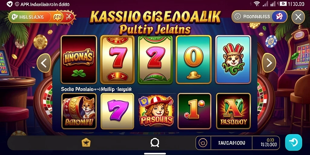 Tampilan utama aplikasi SUPERVIP yang menarik.