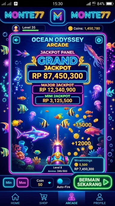 Galeri pratinjau visual monte77 build APK resmi terbaru